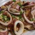 タキシード犬's cooksnap of when they made 簡単！！イカと豆腐のバターじょうゆ炒め.