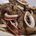 タキシード犬's cooksnap of when they made こっくり味～イかと豚バラの炒め★.