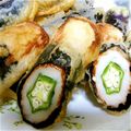 まいむ～'s cooksnap of when they made ちくわにオクラな天ぷら.
