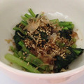 massuuu✴︎'s cooksnap of when they made レンジで簡単　小松菜のおひたし.