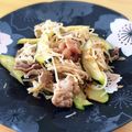 ちょこ1002's cooksnap of when they made ズッキーニともやしの、ポン酢炒め　梅風味.