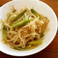fuji's cooksnap of when they made 【松橋】簡単節約もやしとアスパラのナムル.