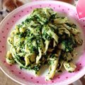 みるくちゃん♡'s cooksnap of when they made ほうれん草たっぷりのクリームパスタ.