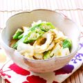 Kenmamac's cooksnap of when they made 白菜とオクラ・竹輪のごま味噌あえ♪.