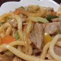 ゆるっぷん's cooksnap of when they made めんつゆ+ｿｰｽで家の焼きうどん♪.