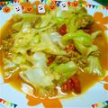 ♥あらたママ♥'s cooksnap of when they made ●簡単☆キャベツと挽肉のトマトソース煮●.