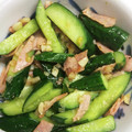 ムライオン's cooksnap of when they made ハムときゅうりの塩にんにく炒め.