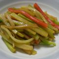 そらうた's cooksnap of when they made ブロッコリーの芯と✿カニかまの❀炒め物✿.