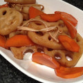 didiko's cooksnap of when they made 蓮根の黒酢炒め.