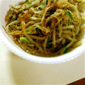 meff's cooksnap of when they made ごはんがすすむ　モヤシとネギだけ炒め.