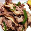 あたむ❤189's cooksnap of when they made ピーマン･しめじ･豚肉の炒め物.
