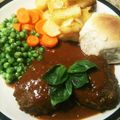 joshuasmom's cooksnap of when they made 絶品！バジルチーズin煮込みハンバーグ♪.