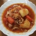 Chisa−Rin's cooksnap of when they made ナイスリメイク！とんじゃがトマトスープ.