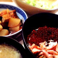 kazoomdub's cooksnap of when they made 大根と厚揚げの煮物＊肉類の代わりに.