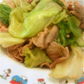エンジン全快's cooksnap of when they made 簡単☆豚レタス炒め.