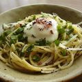 doiko's cooksnap of when they made 春らしい✿ゆかりサラスパ：温玉のせฺฺฺ.