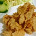 かおpon's cooksnap of when they made ♡ﾁｮ--うまﾎﾙﾓﾝから揚げ♡.