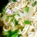 ☆レンココ☆'s cooksnap of when they made めんつゆ+ｿｰｽで家の焼きうどん♪.