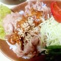しちゅ's cooksnap of when they made ガーリックバターしょうゆで！肉食系豚丼.