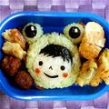 あっきぽん☆'s cooksnap of when they made キャラ弁☆かぶり物（カエル編）.