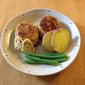ぴょんちゅまる's cooksnap of when they made 蓮根入り つくね照焼きハンバーグ.