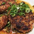 めぐっこママ's cooksnap of when they made ＦＰで簡単!鶏挽肉といかのヘルシーバーグ.