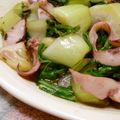 mmameco's cooksnap of when they made ☆チンゲン菜とイカのウエイパー炒め☆.