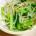 あさここなっつ's cooksnap of when they made ＊小松菜ともやしのレンジで簡単ナムル＊.