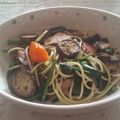 mariねぇ's cooksnap of when they made ナスとミニトマトのパスタ.