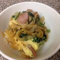 なまぱんだ's cooksnap of when they made ＋ウィンナーで卵丼＋.