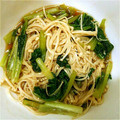 あやかんぱり's cooksnap of when they made たったの5分！小松菜とエノキのお浸し★.