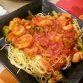 ume姉さん's cooksnap of when they made ホタテとアスパラのトマトクリームパスタ.
