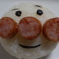 ☆☆まぁな☆☆'s cooksnap of when they made キャラ弁＊アンパンマン*おむすびまん.