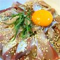 うっち～H's cooksnap of when they made 鯵丼.