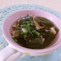 赤い電話's cooksnap of when they made インスタント!?和風ワカメスープ.
