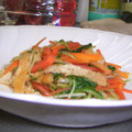アキの旦那's cooksnap of when they made 水菜とﾆﾝｼﾞﾝのごま炒め.