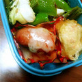 kママ４１８７'s cooksnap of when they made 簡単お弁当の隙間に♡ウインナーピザ♡.