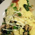 noramyao's cooksnap of when they made ほうれん草とツナのオムレツ.