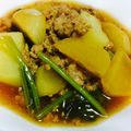砂肝永遠に咀嚼したい's cooksnap of when they made ☆かぶ又は冬瓜と挽き肉のあんかけ生姜煮☆.