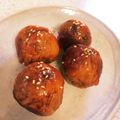 遥か遠くにいくはるか's cooksnap of when they made 照り照り♡めちゃ旨甘辛肉巻きおにぎり.