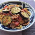 doiko's cooksnap of when they made うちの定番☆なすと豚肉のトマトパスタ.
