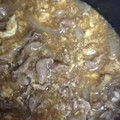 ichicube's cooksnap of when they made とろとろ☆あんかけ卵とじ牛丼（豚丼）.