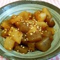 実１１３'s cooksnap of when they made 大根とこんにゃくのサイコロきんぴら♪.