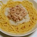 R7NDXX's cooksnap of when they made 簡単☆ツナマヨと大根のパスタ☆.