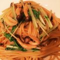 mapomama's cooksnap of when they made 水菜ときのこのパスタ.