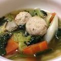 なーこ110924's cooksnap of when they made ✳︎簡単✳︎野菜たっぷり鶏団子のお鍋♡.