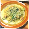 とりぷるあい's cooksnap of when they made えびとアボカドの和★クリームパスタ.