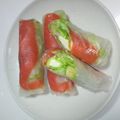 ボンゴレビアンコ's cooksnap of when they made クリームチーズとサーモンの生春巻き☆.