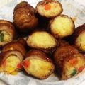 123⁎'s cooksnap of when they made ポテサラの豚バラ巻き焼き.