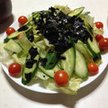 マキノスケ's cooksnap of when they made 簡単！レタスと海苔の和風サラダ♪.